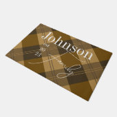 家族パーソナライズされた用補助具 ドアマット (アングル)