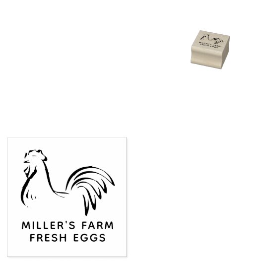 家族パーソナライズされた農場の卵 ラバースタンプ (押印)