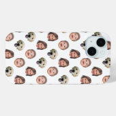 家族パーソナライズされた顔3枚フォトホワイト Case-Mate iPhoneケース (裏面 (横))