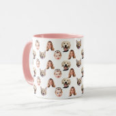 家族パーソナライズされた顔4枚 マグカップ (正面左)