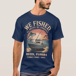 家族パーソナライズされた魚釣りトリップデスティン,フロリダ Tシャツ