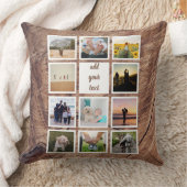 家族パーソナライズされた11写真カスタムコラージュ クッション (ブランケット)