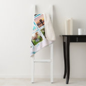 家族パーソナライズされた11写真カスタムコラージュ シェルパブランケット (インサイチュ)