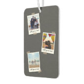 家族パーソナライズされた3フォトカスタムコラージュ カーエアーフレッシュナー (左)