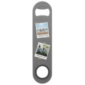 家族パーソナライズされた4フォトカスタムコラージュ スピード栓抜き (裏面)