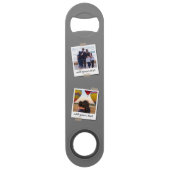 家族パーソナライズされた4フォトカスタムコラージュ スピード栓抜き (正面)