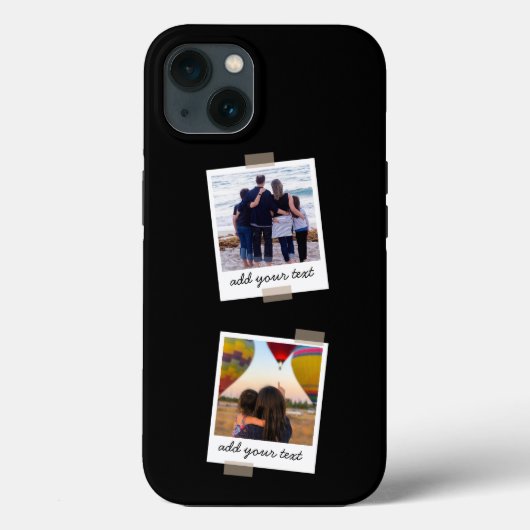 家族パーソナライズされた4フォトカスタムコラージュ Case-Mate iPhoneケース (裏面)