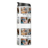 家族パーソナライズされた4枚の写真コラージュテンプレート タンブラー (回転右)