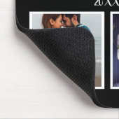 家族パーソナライズされた4枚の写真コラージュテンプレート マウスパッド (コーナー)