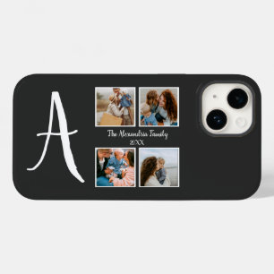 家族パーソナライズされた4枚の写真コラージュテンプレート Case-Mate iPhone 14ケース