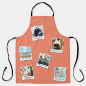 家族パーソナライズされた6フォトカスタムコラージュ エプロン (正面)