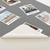 家族パーソナライズされた6フォトカスタムコラージュ シェルパブランケット (3/4)