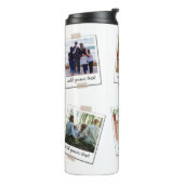 家族パーソナライズされた6フォトカスタムコラージュ タンブラー (回転左)