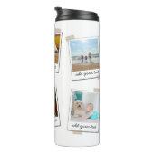 家族パーソナライズされた6フォトカスタムコラージュ タンブラー (回転右)