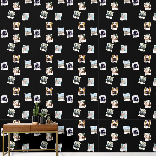 家族パーソナライズされた6フォトカスタムコラージュ 壁紙 (廊下)