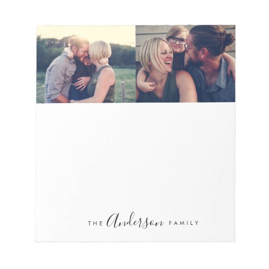 家族パーソナライズされた ノートパッド (正面)