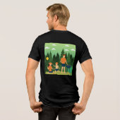 家族ピクニック トライブレンドTシャツ (裏面全面)