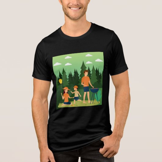 家族ピクニック トライブレンドTシャツ (正面)