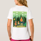 家族ピクニック Tシャツ (裏面)