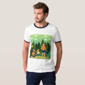 家族ピクニック Tシャツ (正面フル)
