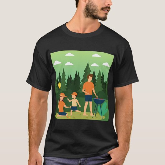 家族ピクニック Tシャツ (正面)
