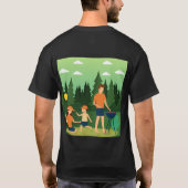 家族ピクニック Tシャツ (裏面)