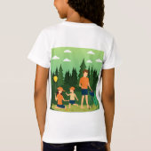 家族ピクニック Tシャツ (裏面)