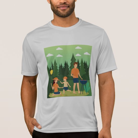 家族ピクニック Tシャツ (正面)