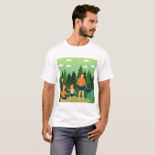家族ピクニック Tシャツ (正面フル)