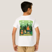 家族ピクニック Tシャツ (裏面フル)