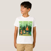 家族ピクニック Tシャツ (正面フル)