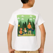 家族ピクニック Tシャツ (裏面)