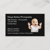 家族ベビーポートレート写真家 名刺 (正面)