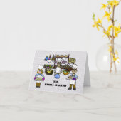 家族ベーカリー有難お礼カード カード (黄色い花)