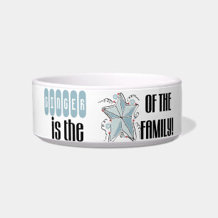 家族ペット皿のカスタマイズ星 ボウル