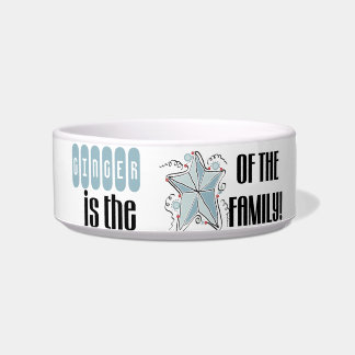 家族ペット皿のカスタマイズ星 ボウル