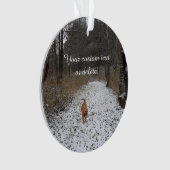 家族ペット-あなた自身の写真を作成して下さい オーナメント (正面)