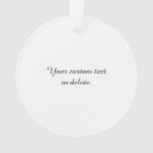 家族ペット-あなた自身の写真を作成して下さい オーナメント (裏面)