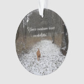 家族ペット-あなた自身の写真を作成して下さい オーナメント (正面)