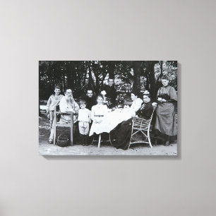 家族ポートレートの作家レオN.トルストイ キャンバスプリント