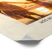 家族ポートレートの写真と文字を追加する ポスター (角)