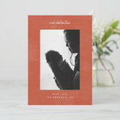 家族ミニマルのバレンタイン写真 シーズンカード (スタンド正面)