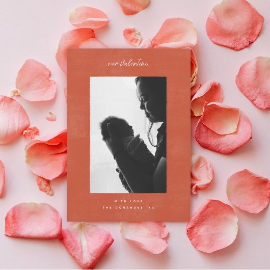 家族ミニマルのバレンタイン写真 シーズンカード