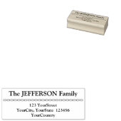 家族ミニマルの姓と住所 ラバースタンプ (押印)