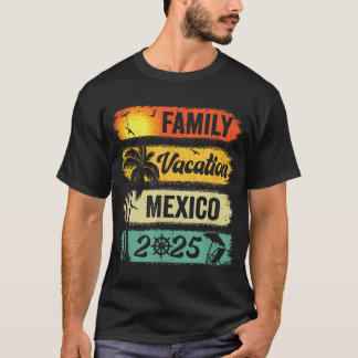 家族メキシコ旅行2025年マッチンググループファミリー Tシャツ