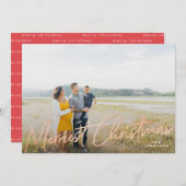 家族メリーのバラゴールドフォイル写真 シーズンカード (正面/裏面)