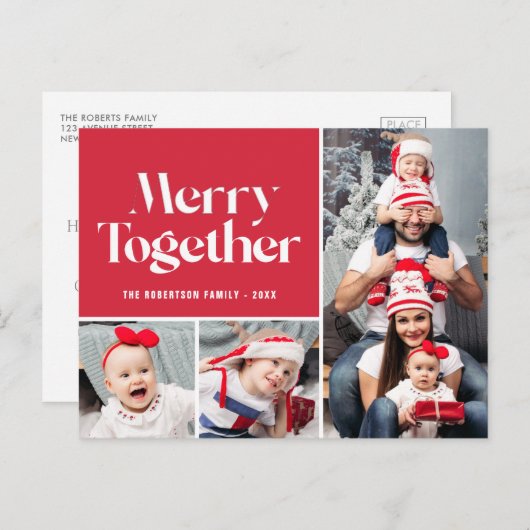 家族メリーの写真集めの休日 ポストカード (正面/裏面)