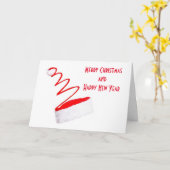 家族メリーや友人への「クリスマス」 カード (黄色い花)