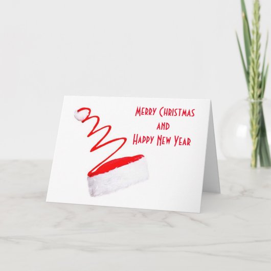 家族メリーや友人への「クリスマス」 カード (正面)