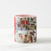 家族メリークリスマスと新年おめでとう マグカップ (中央)